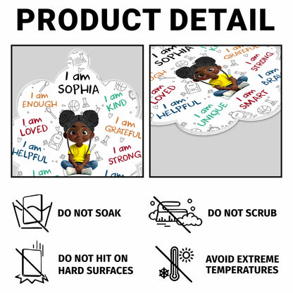 I Am Enough, I Am Loved, Affirmative Keychain For Girls