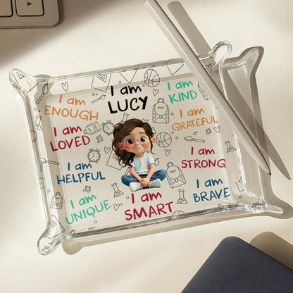 I Am Enough, I Am Loved, Positive Affirmations Tray