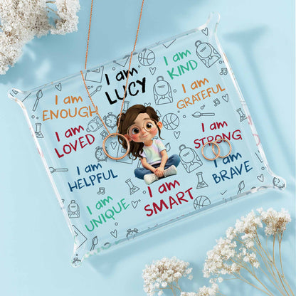 I Am Enough, I Am Loved, Positive Affirmations Tray