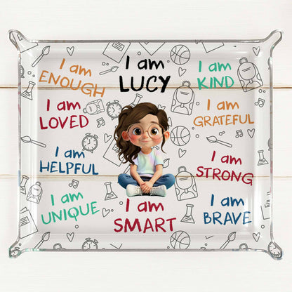 I Am Enough, I Am Loved, Positive Affirmations Tray