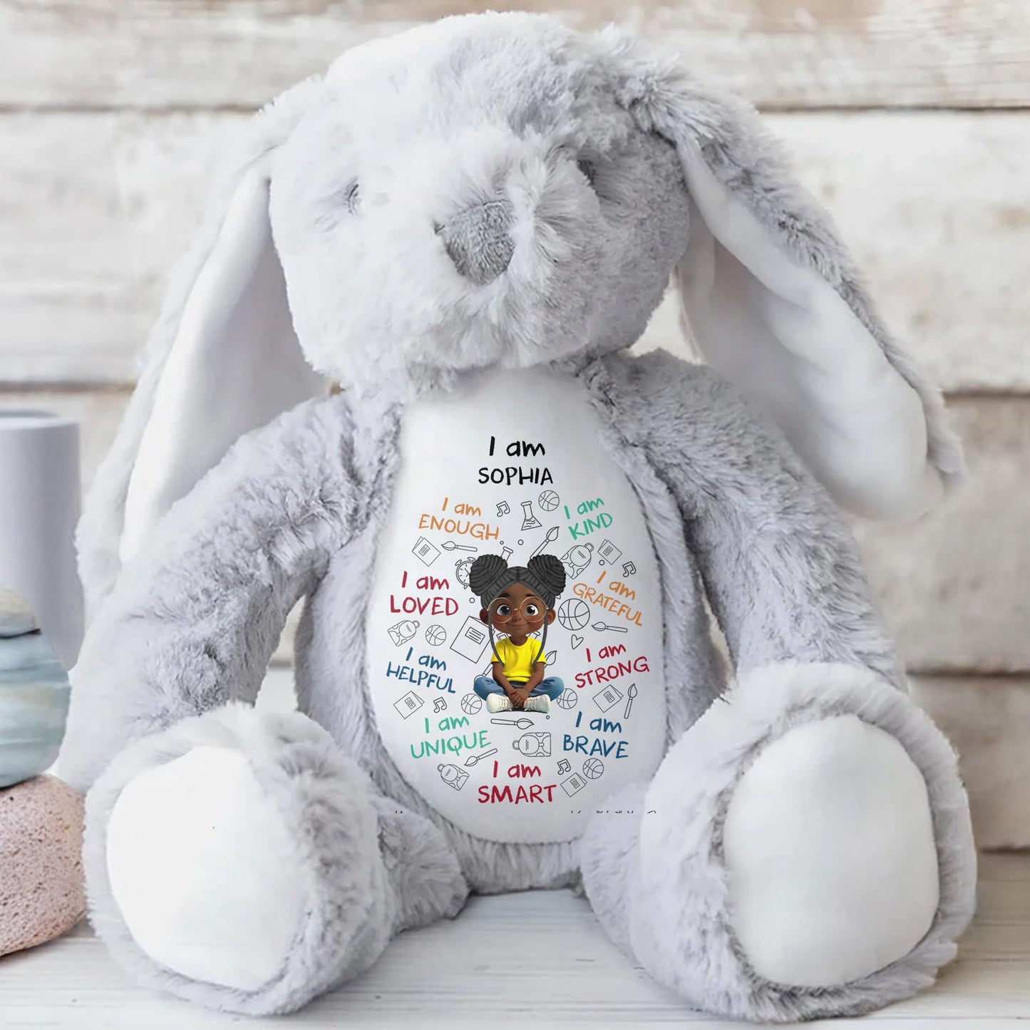 I Am Enough, I Am Kind, Cartoon Girl