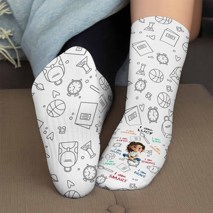 I Am Loved, I Am Kind, School Supplies and Positive Affirmations