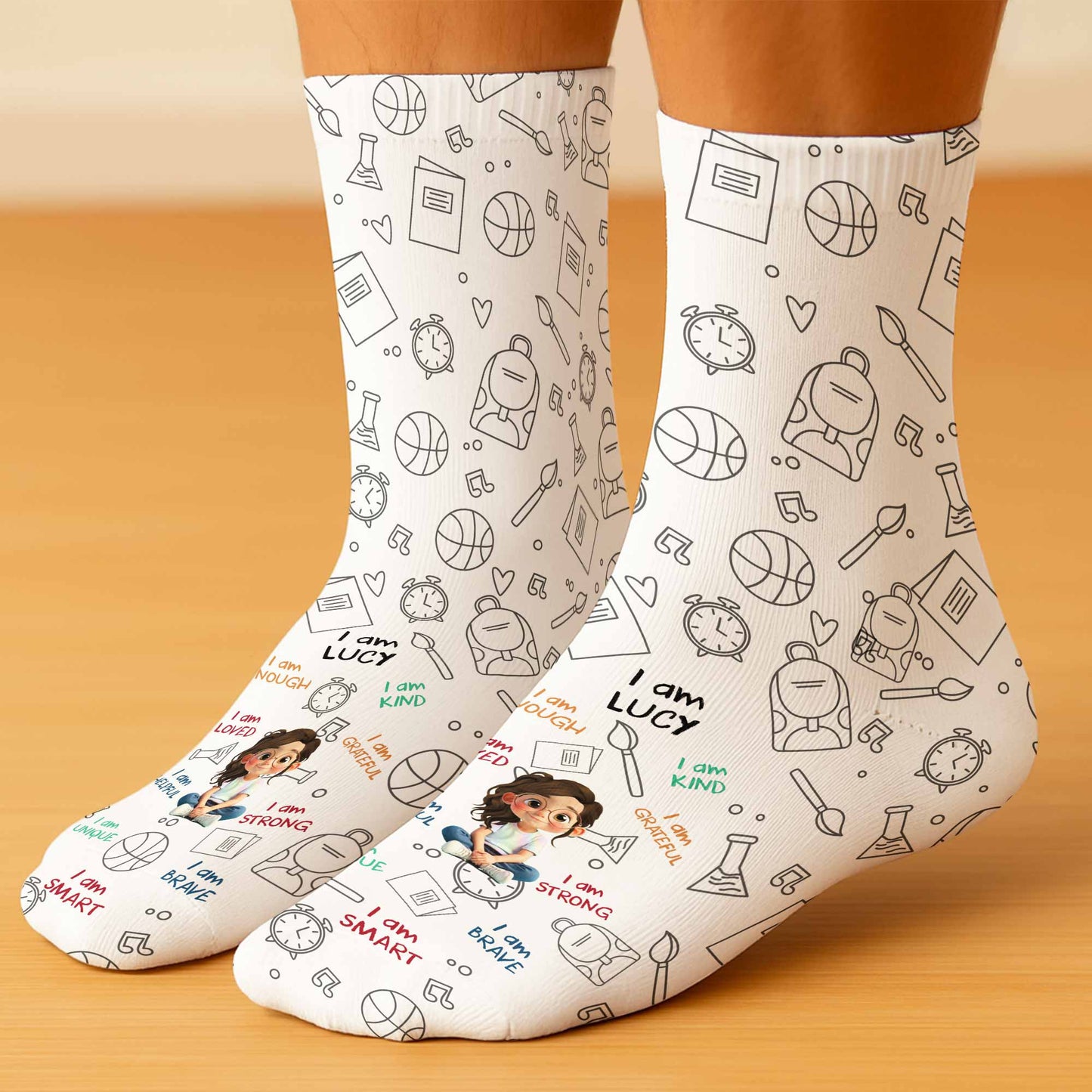 I Am Loved, I Am Kind, School Supplies and Positive Affirmations