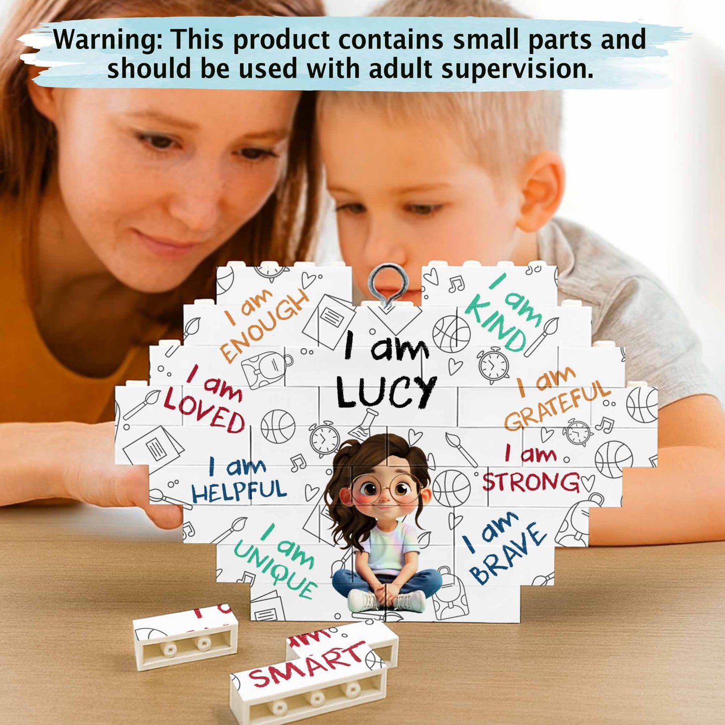I Am Loved, I Am Kind, Encouragement Puzzle Ornament