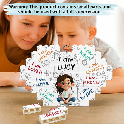 I Am Loved, I Am Kind, Encouragement Puzzle Ornament