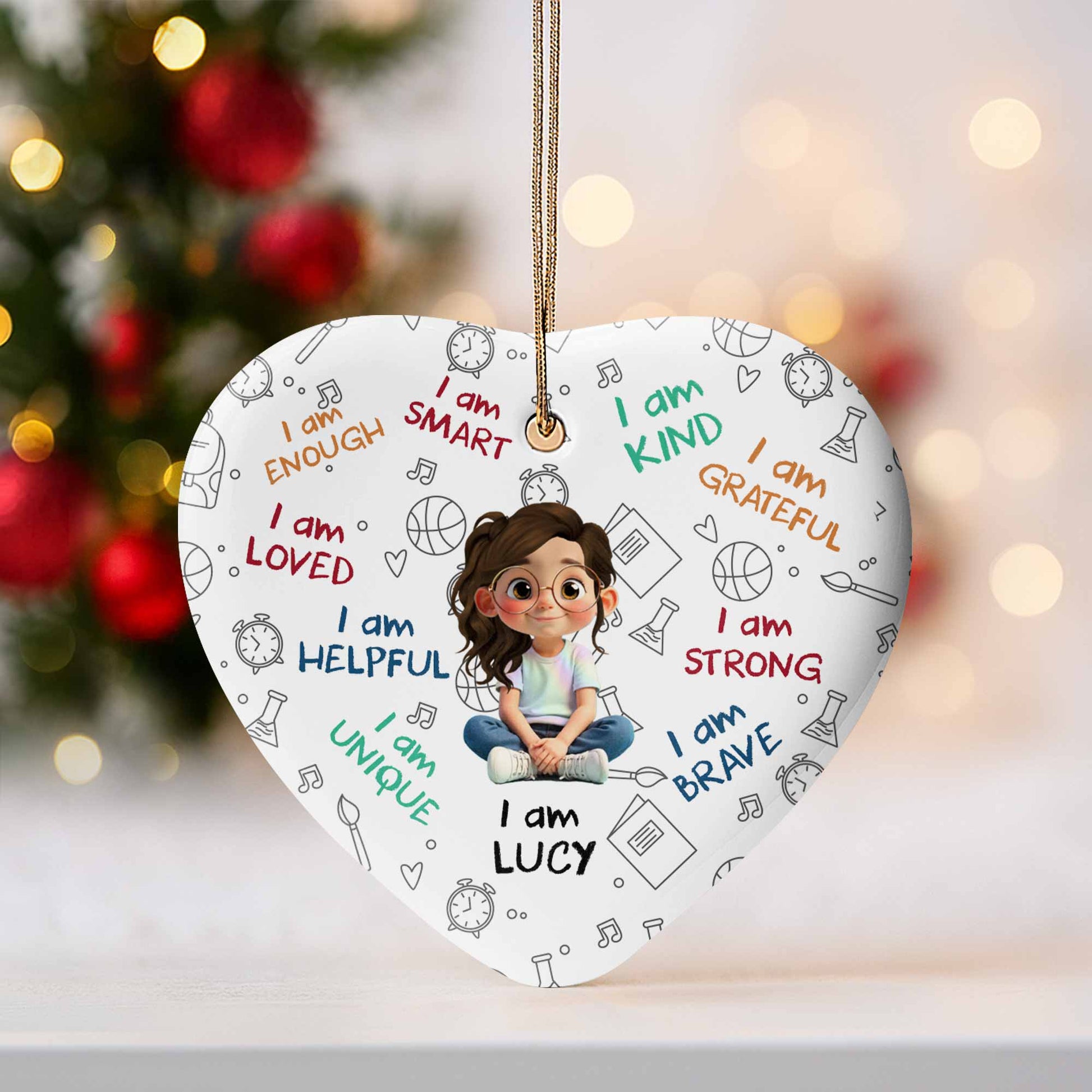 I Am Enough I Am Smart I Am Loved Encouragement Ornament