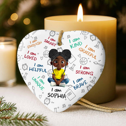 I Am Enough I Am Smart I Am Loved Encouragement Ornament