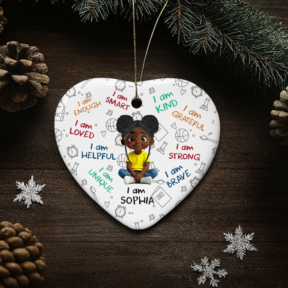 I Am Enough I Am Smart I Am Loved Encouragement Ornament