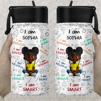 I Am Enough, I Am Loved, Cartoon Boy Affirmative Design