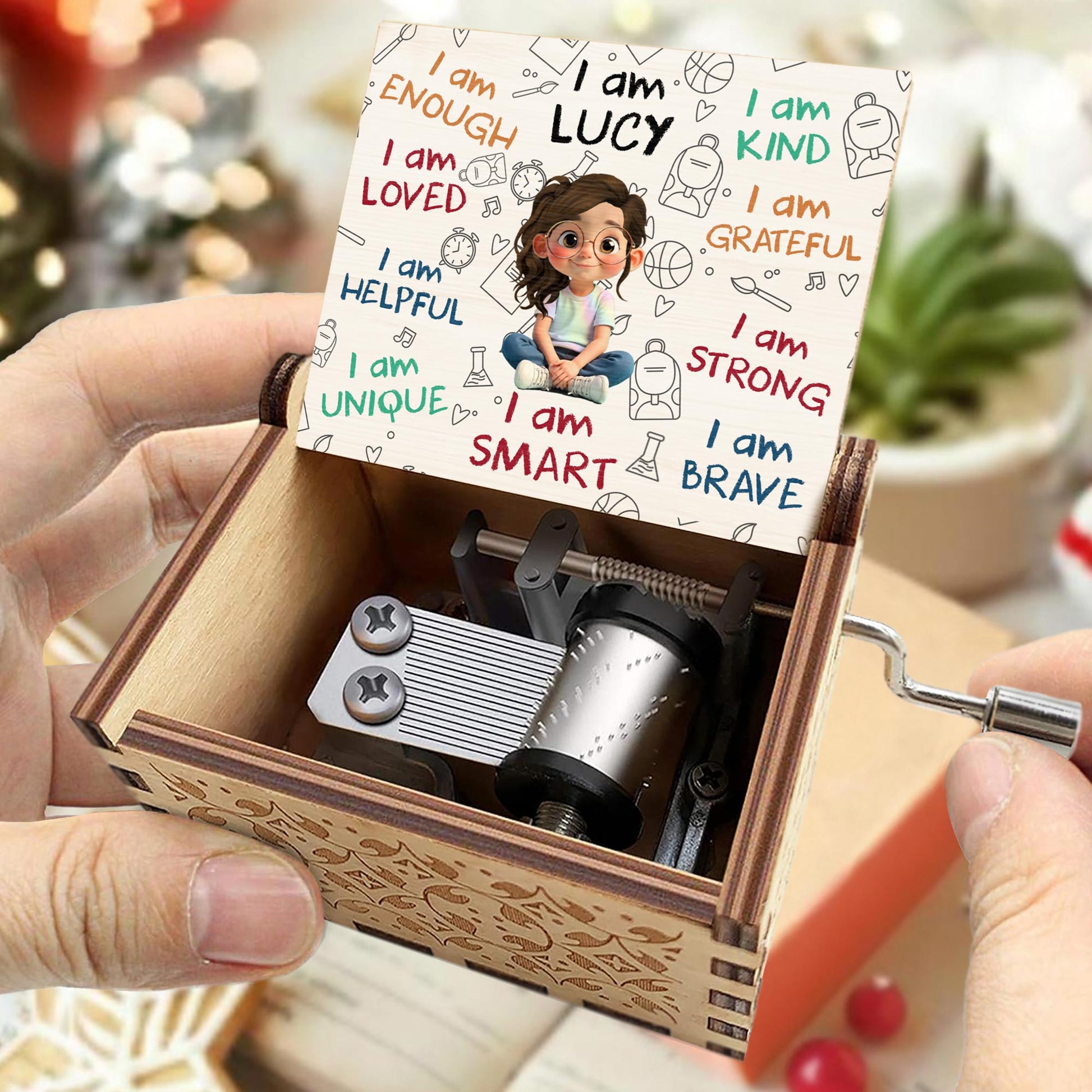 I Am Loved, I Am Strong, Encouraging Words With Child Design