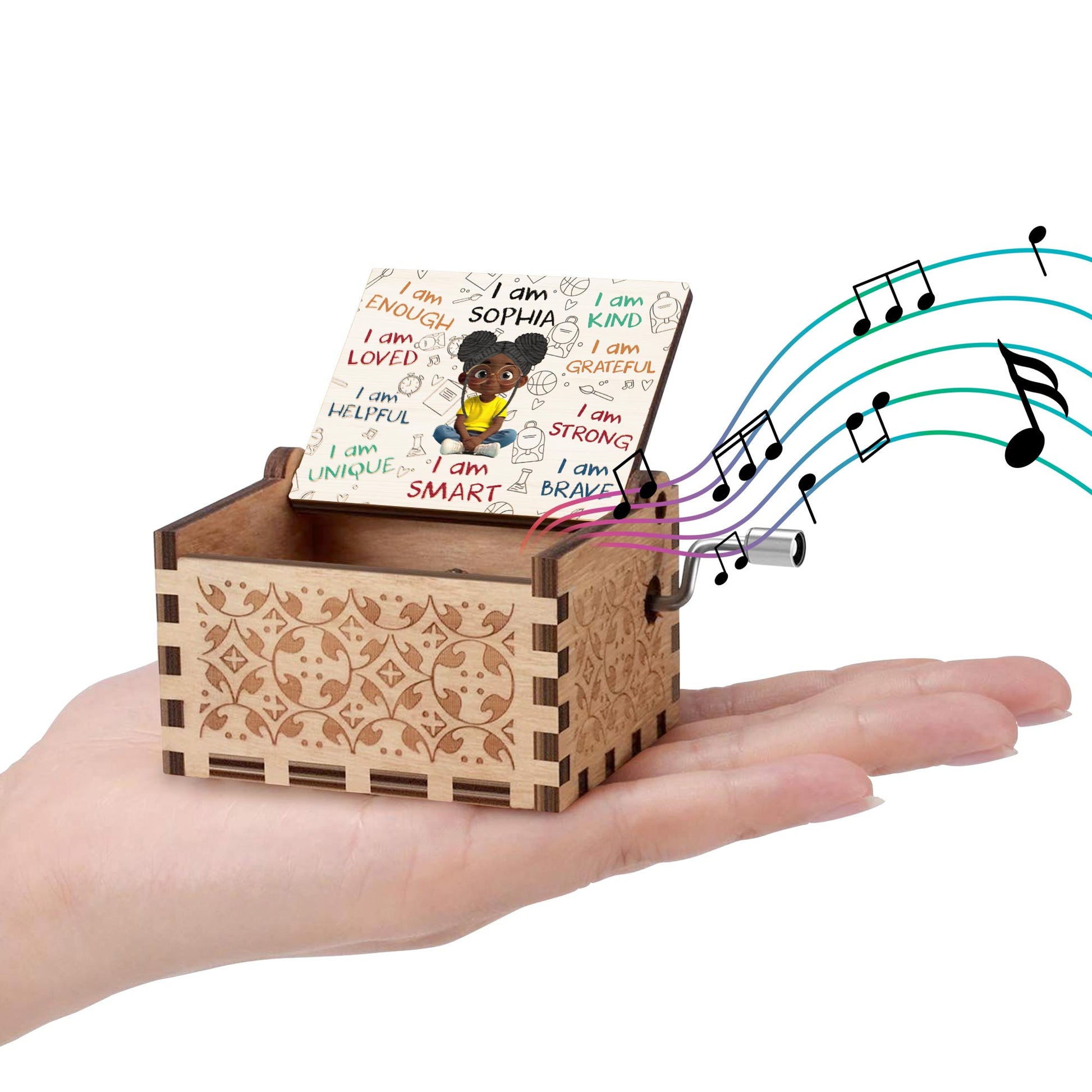 I Am Loved, I Am Strong, Encouraging Words With Child Design