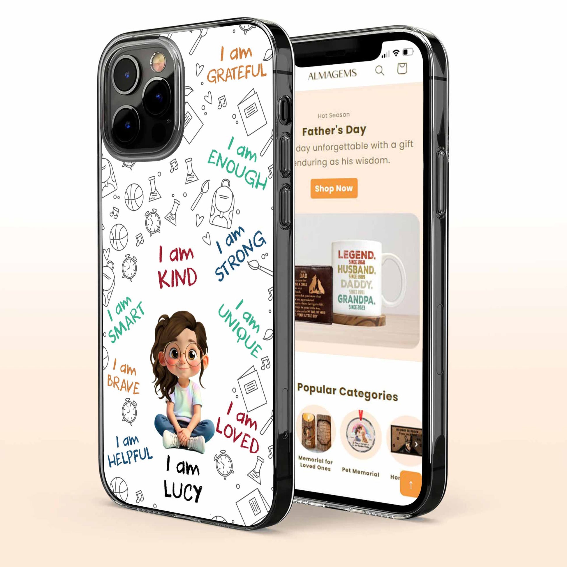 I Am Grateful, I Am Enough, Empowering Messages For Young Girl