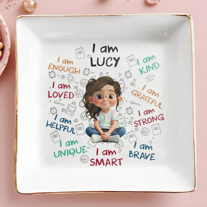 I Am Loved, I Am Strong Positive Affirmations Dish