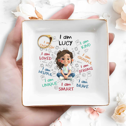 I Am Loved, I Am Strong Positive Affirmations Dish