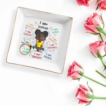 I Am Loved, I Am Strong Positive Affirmations Dish