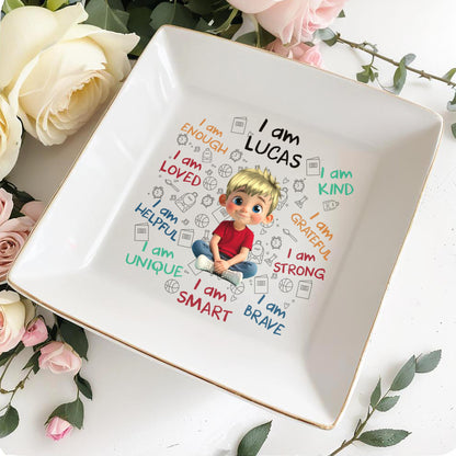 I Am Loved, I Am Strong Positive Affirmations Dish