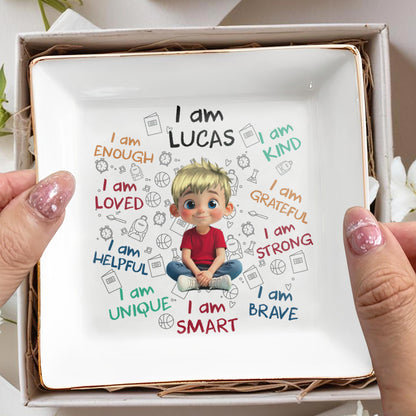 I Am Loved, I Am Strong Positive Affirmations Dish