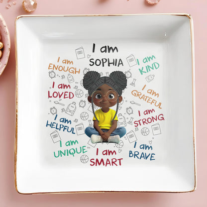 I Am Loved, I Am Strong Positive Affirmations Dish