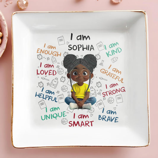 I Am Loved, I Am Strong Positive Affirmations Dish