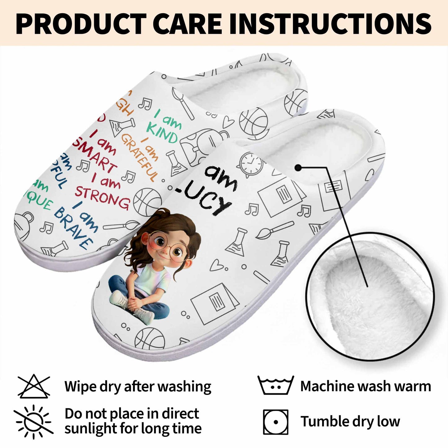 I Am Enough, Loved, Brave, Smart, Unique Positive Affirmations