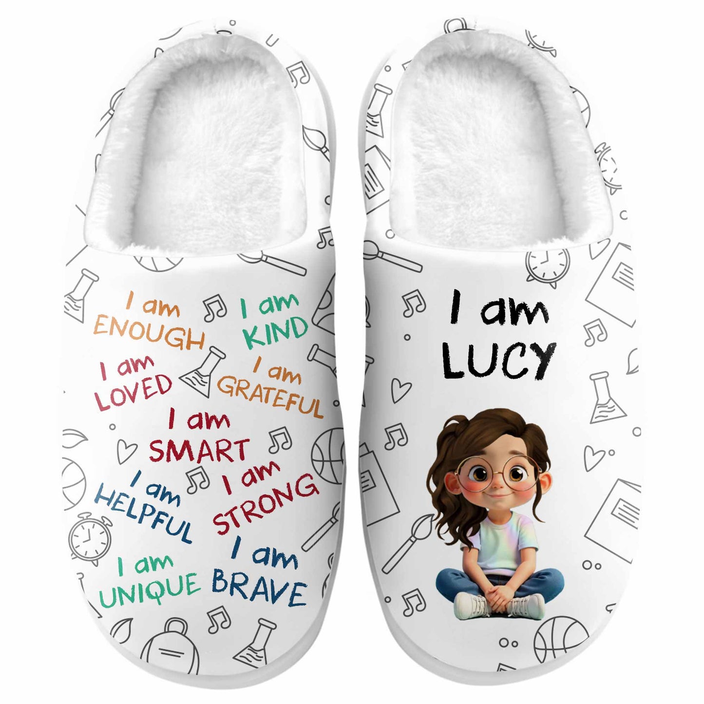 I Am Enough, Loved, Brave, Smart, Unique Positive Affirmations