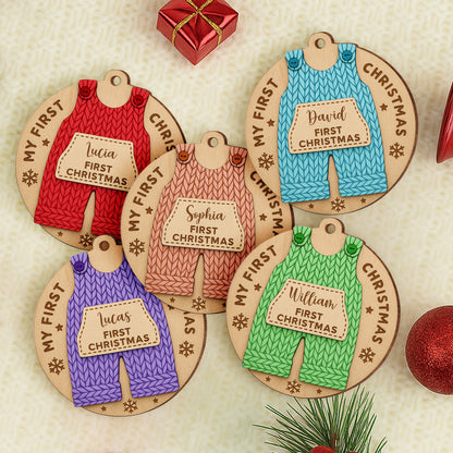 My First Christmas Wooden Ornament