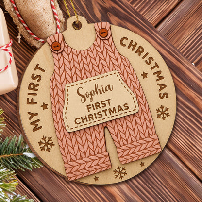 My First Christmas Wooden Ornament