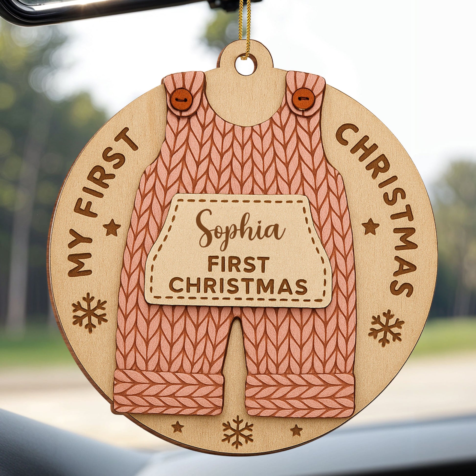 My First Christmas Wooden Ornament