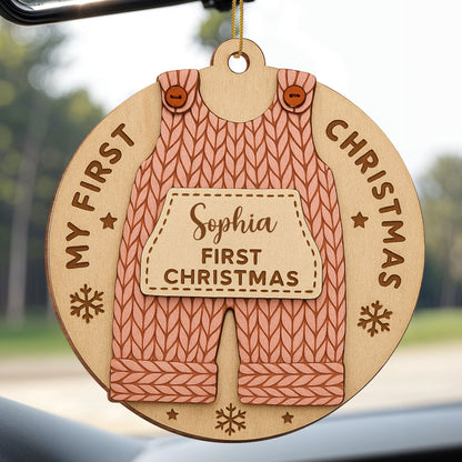My First Christmas Wooden Ornament