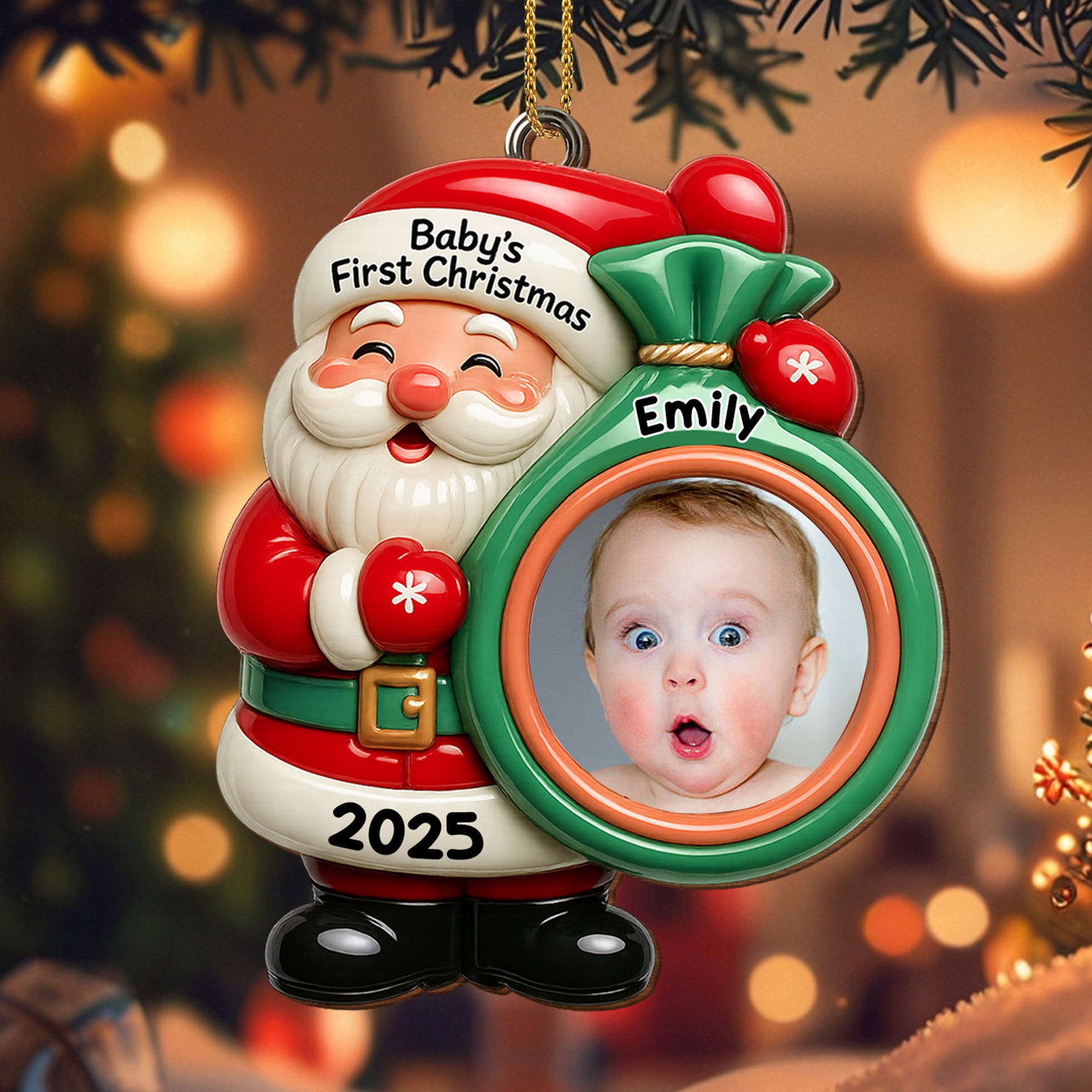 Baby's First Christmas Santa Claus Ornament