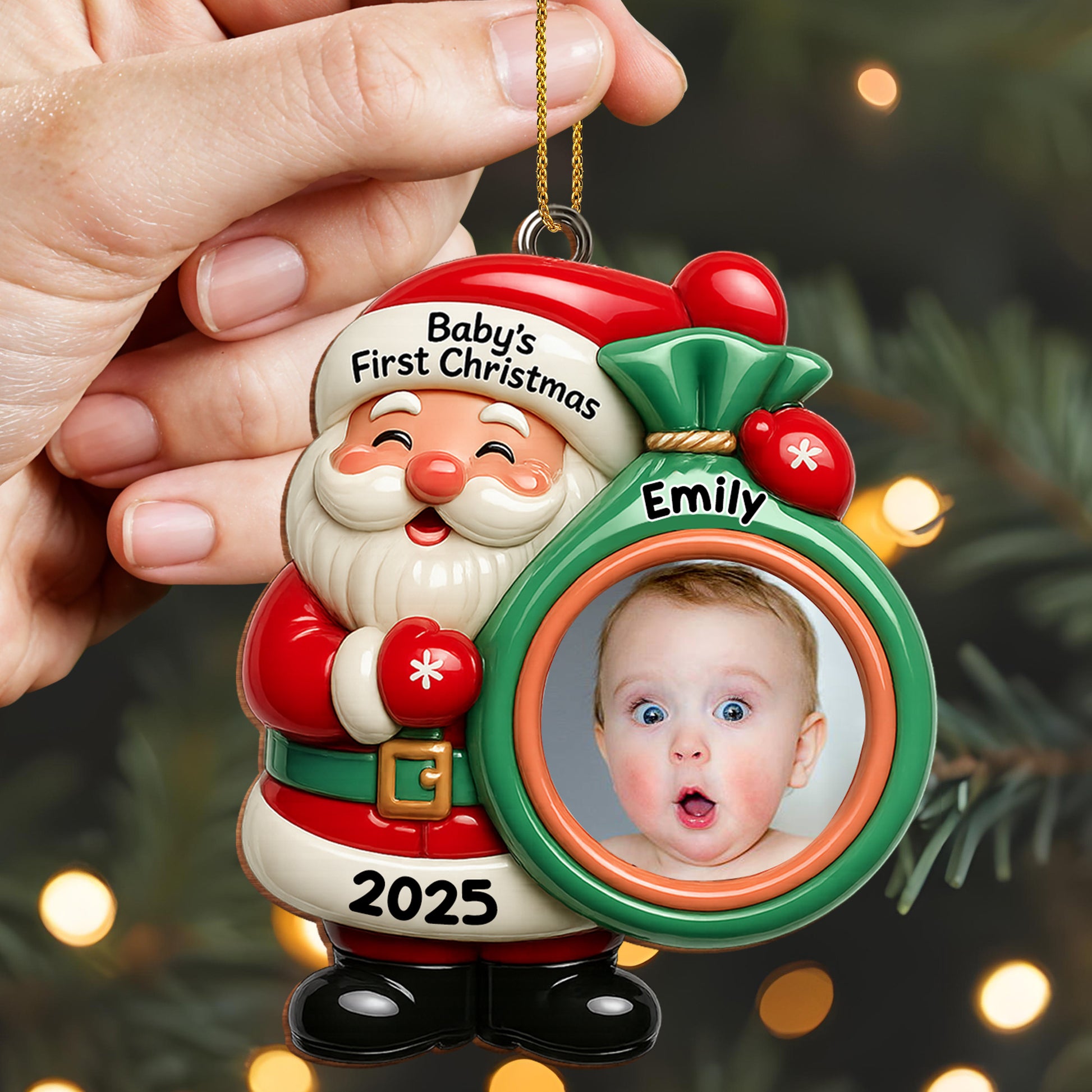 Baby's First Christmas Santa Claus Ornament