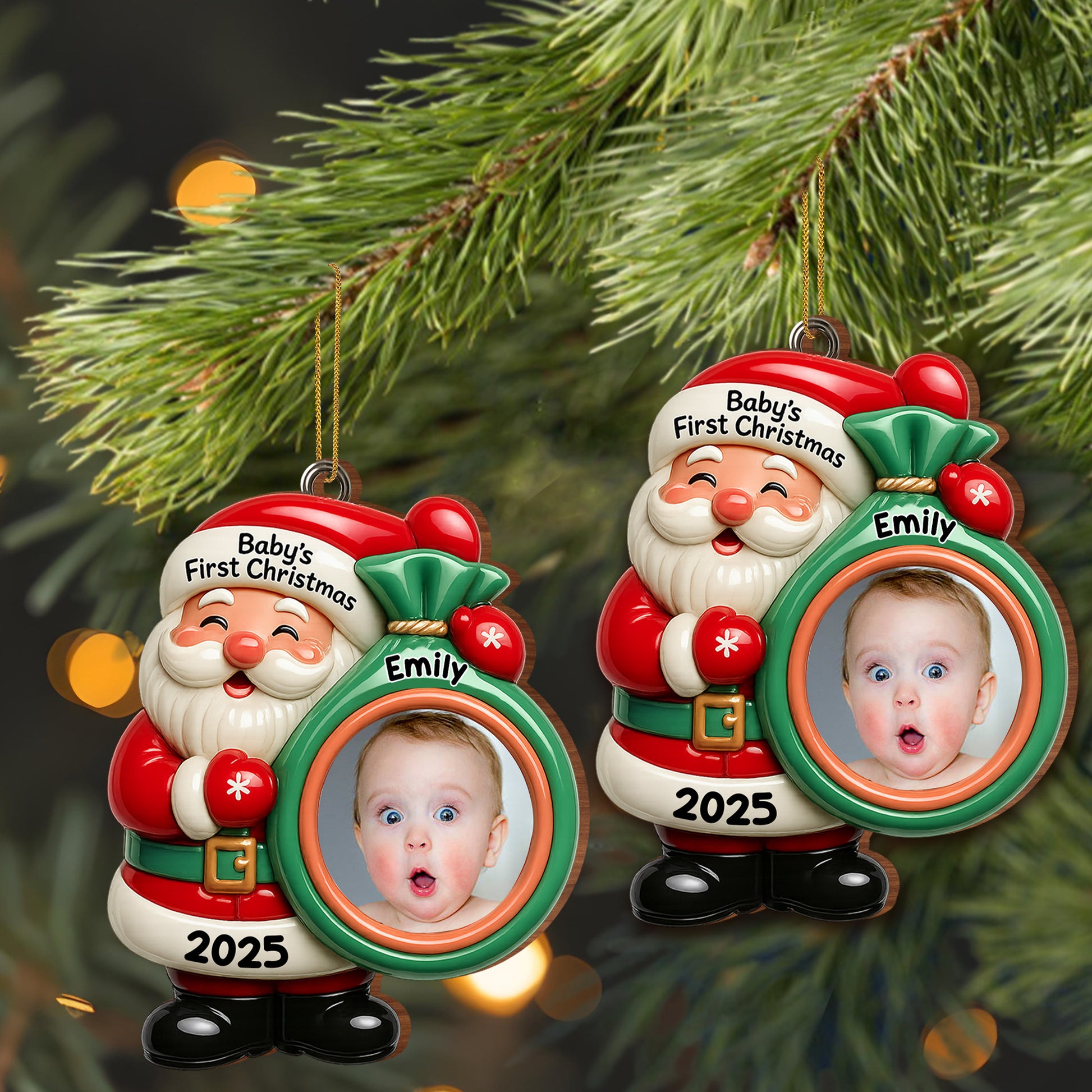 Baby's First Christmas Santa Claus Ornament