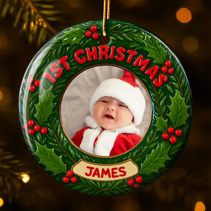1st Christmas Wreath Ornament