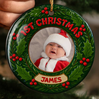 1st Christmas Wreath Ornament