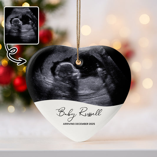 Arriving December, Heart Shaped Ultrasound Image
