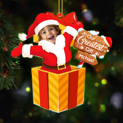 Our Greatest Gift Santa Claus And Gift Box
