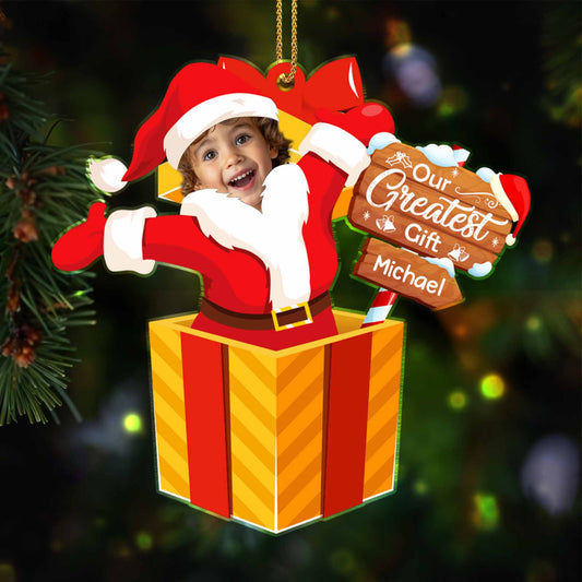 Our Greatest Gift Santa Claus And Gift Box