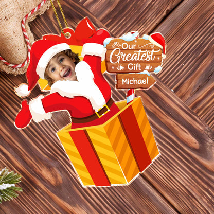 Our Greatest Gift Santa Claus And Gift Box