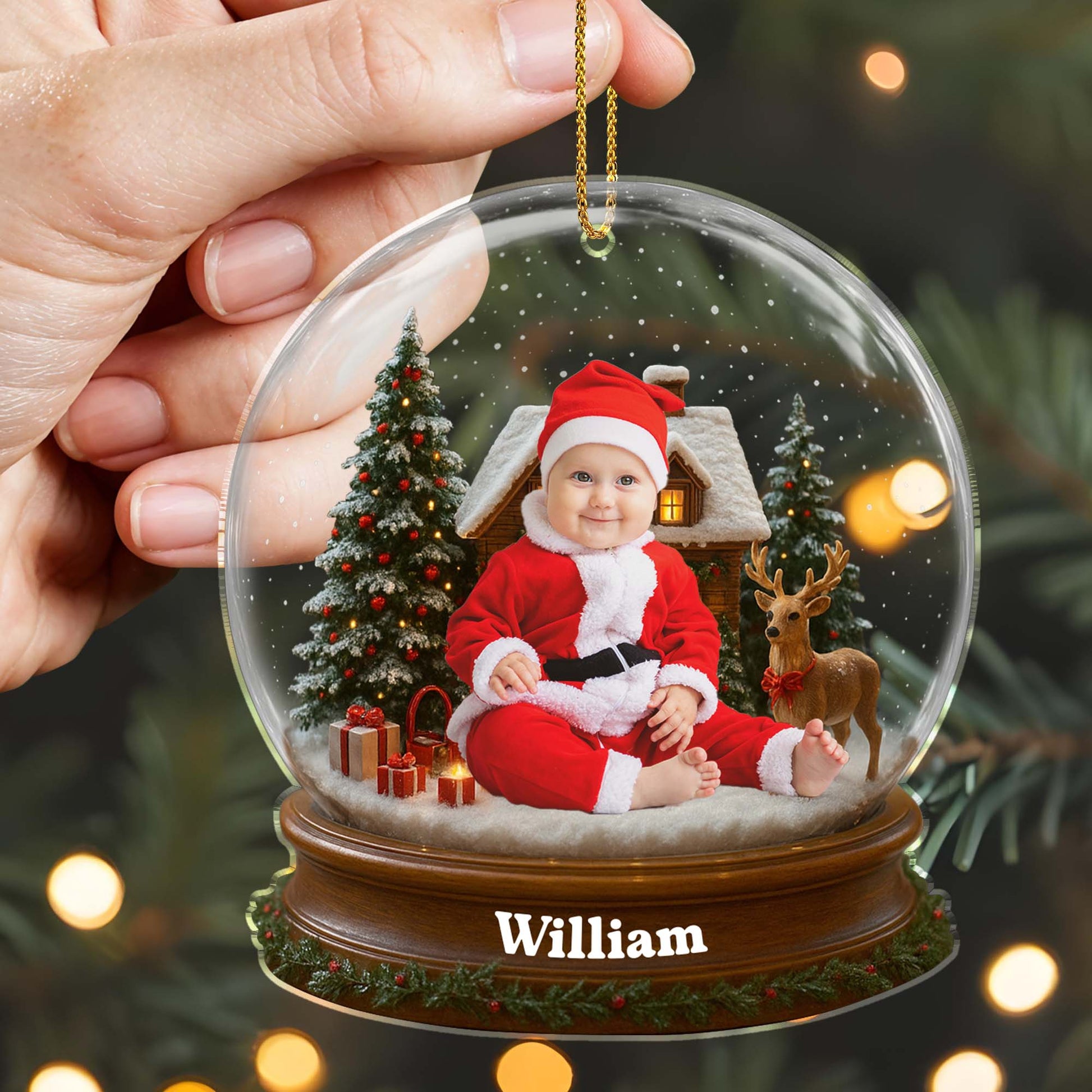 Celebrate Your Baby's First Christmas With Santa Suit And Reindeer