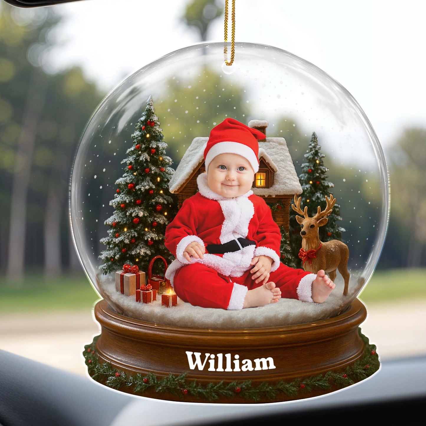 Celebrate Your Baby's First Christmas With Santa Suit And Reindeer