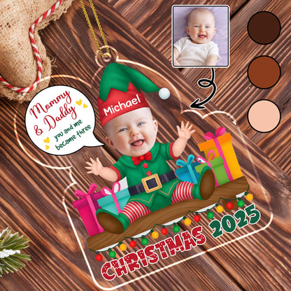 Mommy & Daddy, You And Me Became Three, Christmas Elf And Gifts