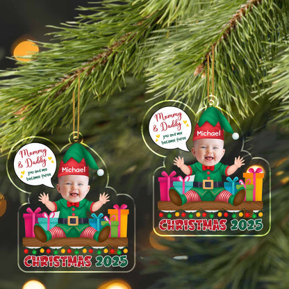 Mommy & Daddy, You And Me Became Three, Christmas Elf And Gifts