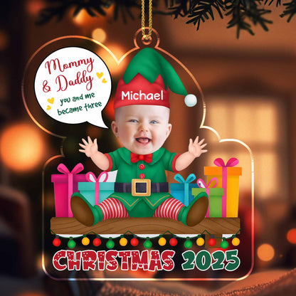 Mommy & Daddy, You And Me Became Three, Christmas Elf And Gifts