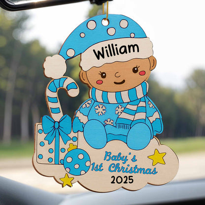 Baby's 1st Christmas With Candy Cane And Gifts