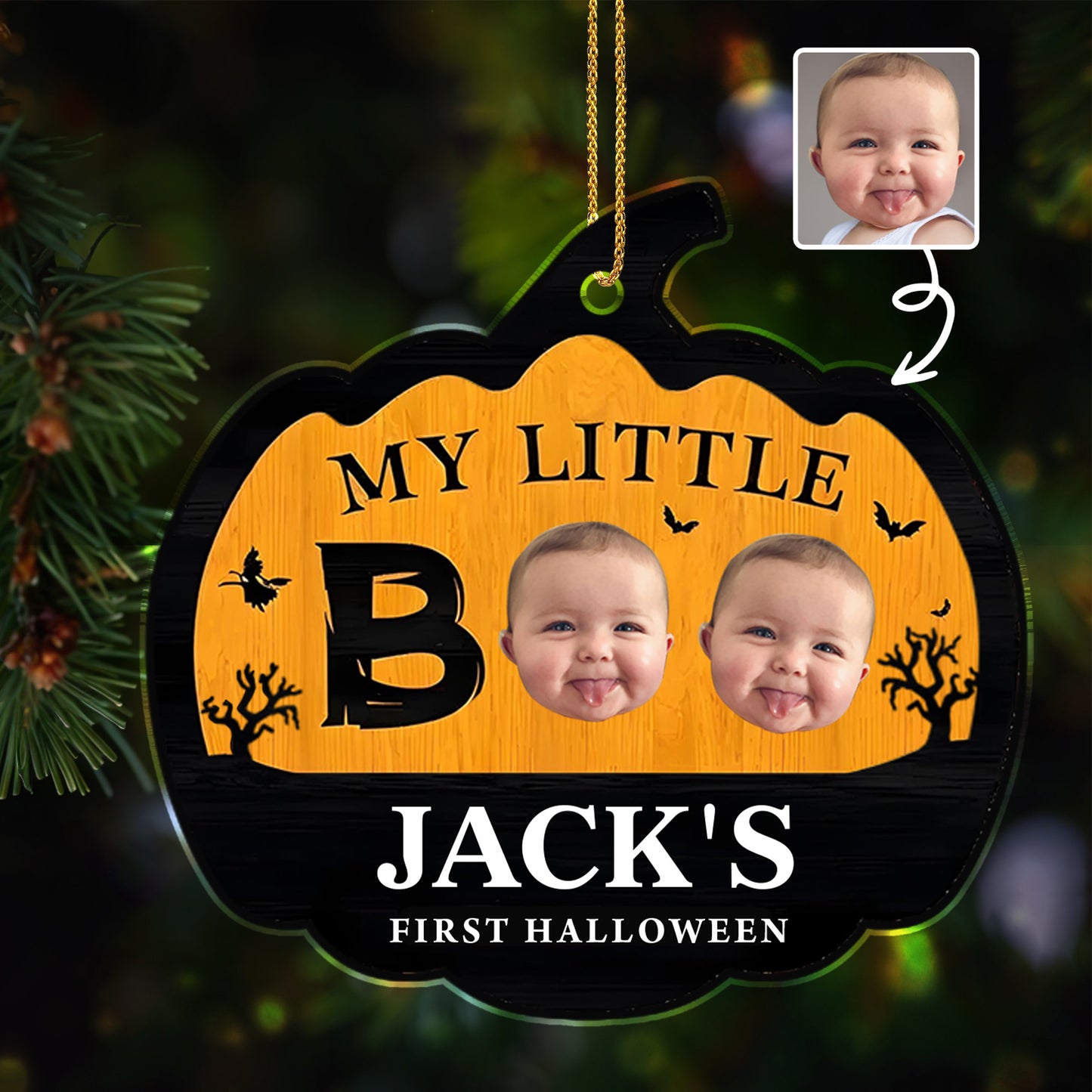 My Little Boo First Halloween Pumpkin Design