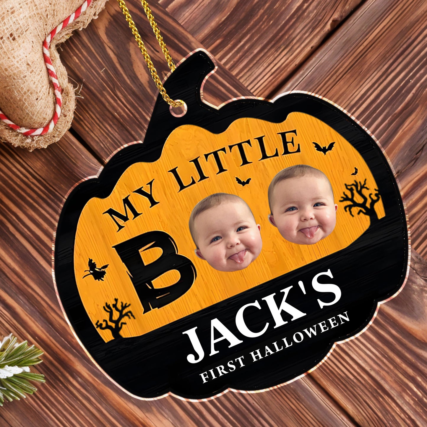 My Little Boo First Halloween Pumpkin Design