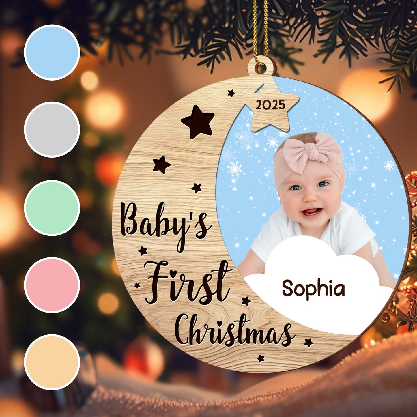 Baby’s First Christmas With Stars