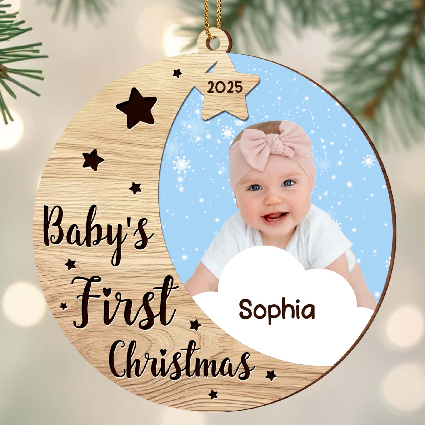 Baby’s First Christmas With Stars