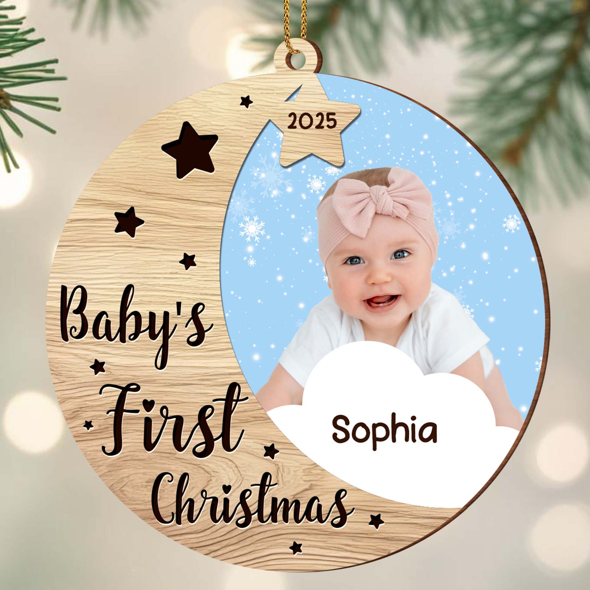 Baby’s First Christmas With Stars