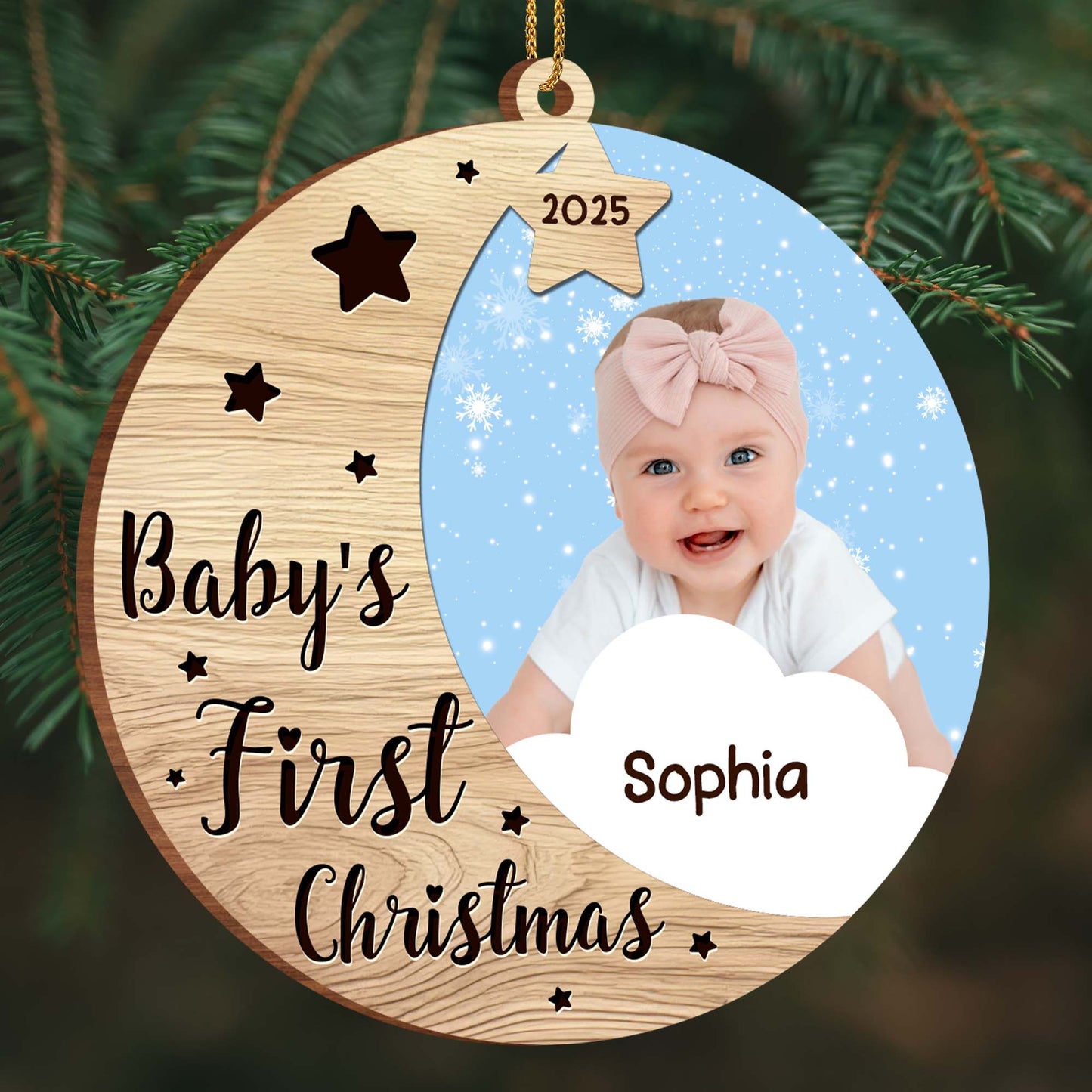 Baby’s First Christmas With Stars